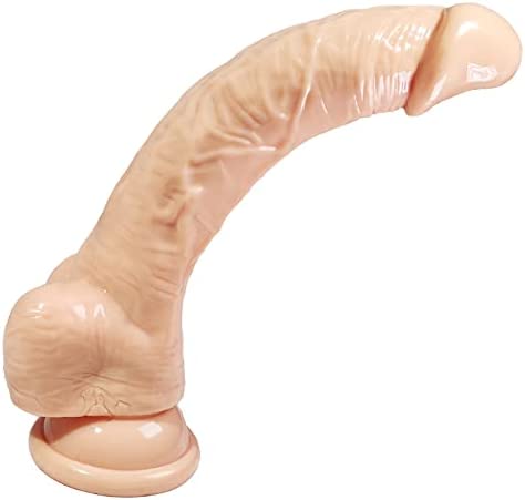 Super Long Huge Realistic Dildo with Strong Suction Cup, 10.24" TPE Massive Dildo for Hands-Free, Soft and Skin-Friendly for Vaginal G-spot and Anal Play,Adult Sex Toys for Men and Women,Couples Flesh