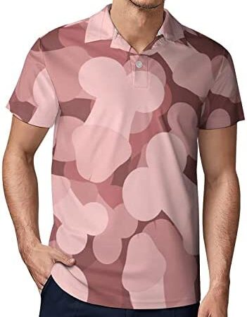 Camouflage Penis Men's Golf Polo Shirts Casual Tops Short Sleeve Regular Fit Tee