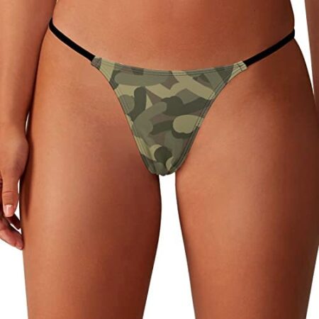 Penis Camo G-String Thongs Women's T-Back Underwear Funny Bikini Panty
