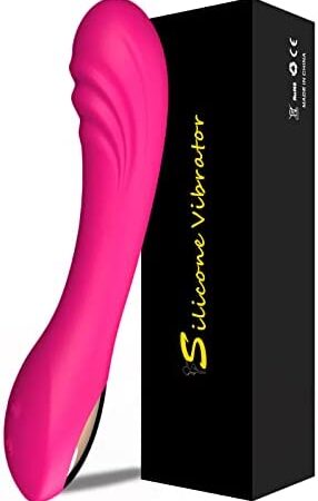 G Spot Vibrator for Women Clitoral Stimulator, Dildo Penis Vibrator for Women with 12 Vibration Patterns, Rechargeable Vagina Clitoris Anal Stimulation G-Spot Vibe Adult Sex Toys for Couple (Pink)