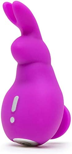 Lovehoney Happy Rabbit Mini Ears Clitoral Vibrator - Small Clitoral Rabbit Vibrator for Women - Thick Flexible Rabbit Ears - Rechargeable & Waterproof - Pink
