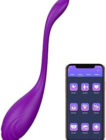 APP Control Love Egg Vibrator, XOPLAY Vibrating Bullet Vibe for Women Couples Adult Sex Toys, Waterproof & Rechargeable G spot Clitoral Stimulator (Purple)