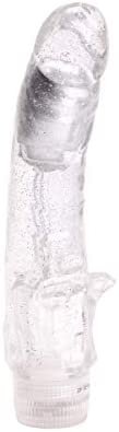 Ann Summers - Sexssentials Crystal Jelly 5" Vibrator, Vibe Ridged Textured Vibrator, G-Spot Vibrator with Twist Controls & Curve Tip, Battery Operated - Clear