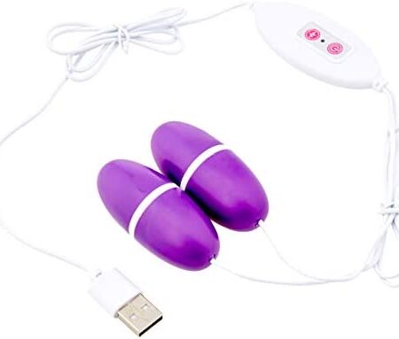 BeHorny Mega Power 12-Speed USB Powered Double Vibrating Love Egg, Purple