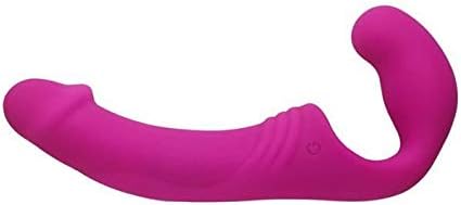 Couples Sex Toy Strapless Strap-On Dual Heads BuzzPinky Vibrating Stimulator Rechargeable Waterproof Rose