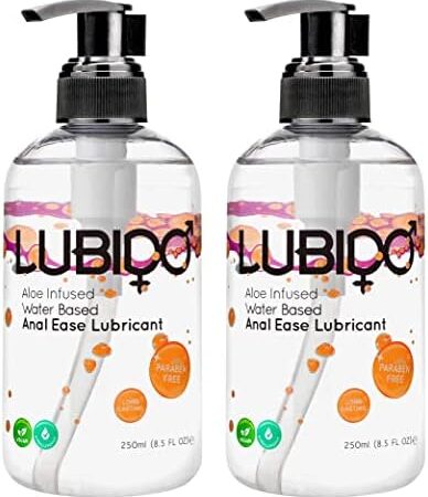 Lubido Aloe Infused Anal Ease Water Based Gel Lube – 250ml (Pack of 2)