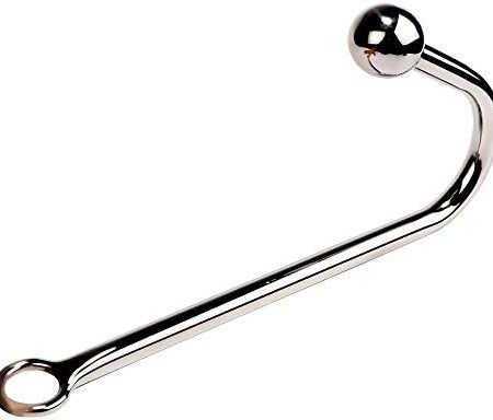 NOPNOG Stainless Steel Anal Hook, Anal Dilator with Ball, Silver