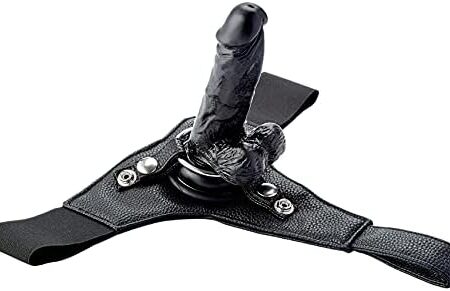 Ouch! Realistic Strap-On Dildo, 6-Inch, Black
